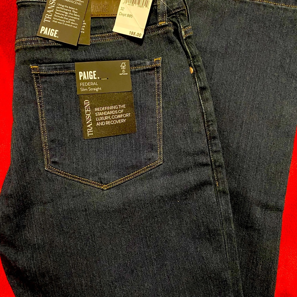 Paige jeans BRAND NEW federal slim straight